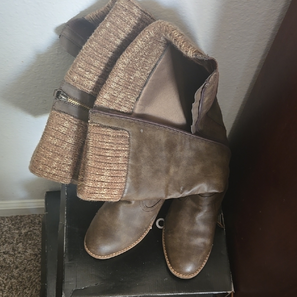 Torrid Brown Over the Knee Boots